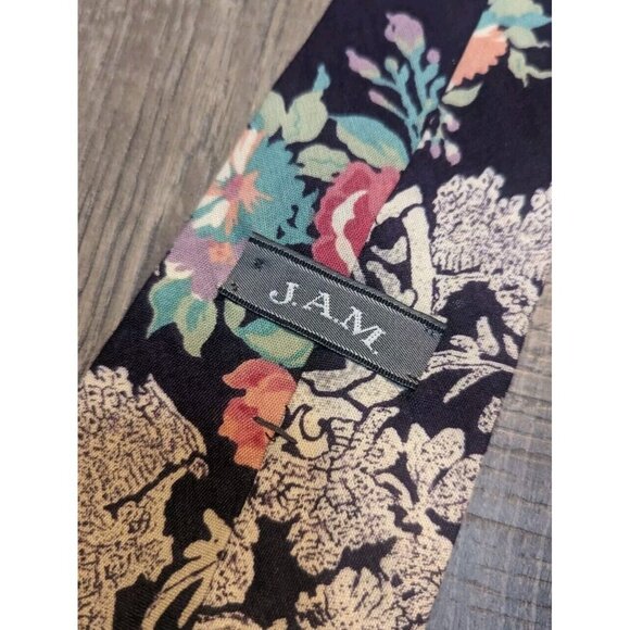 Men's‎ Tie J.A.M. Paisley Floral Print Pastel Color Y2k Rare - Picture 8 of 10